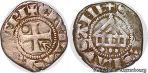 S6796 Très Rare Lausanne Evéche Denier Argent Silver ->Faire Offre