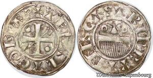 S6828 Provins comté de Thibaut II Denier Provins Argent Silver ->Faire Offre