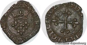 S6874 Rare Charles VI Gros florette Argent Silver ->Faire Offre