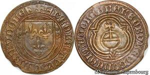 S6904 Jeton Token Jeton de Comte 3 Lys superbe ->Faire Offre