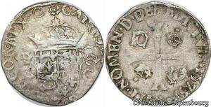 S6914 Henri III au nom de Charles IX douzain du Dauphiné 1575 Z Grenoble