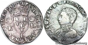 S6946 Charles IX Teston 3e type 1563 L Bayonne Silver Qualité !->Faire Offre