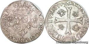 S6958 Rare Charles IX douzain du Dauphiné 1574 Z Grenoble ->Faire Offre