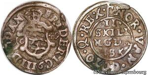 S6972 Danemark 2 Skilling Frederick III 1649 Silver ->Make offer