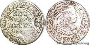 S6981 Danemark 3 Skilling Frederick III 1666 Silver ->Make offer
