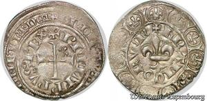 S7102 Philippe VI gros à la fleur de lis 2e émission Argent Silver