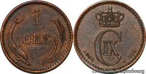 S7165 Dänemark 1 Öre 1904 VBP Christian IX ! superbe ->Make offer