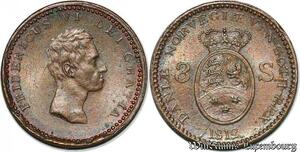 S7172 Danemark 3 skilling Frédéric VI 1812 AU superbe ->Faire Offre