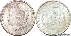 S7222 USA  Dollar 1884 O New Orleans Silver UNC ->Make offer