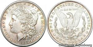 S7224 USA  Dollar 1884 O New Orleans Silver UNC ->Make offer