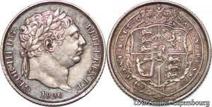 S7239 UK GB great Britain 6 Pence George III 1820 AU Silver UNC ->Make offer
