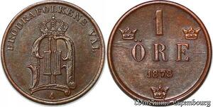 S7303 Suede Svenska 1 öre 1878 XF ->Make offer