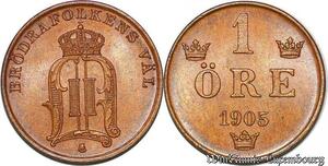 S7304 Suede Svenska 1 öre 1905 Uncirculated ->Make offer