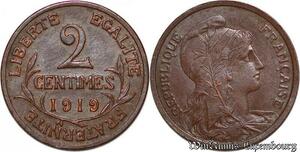 S7373 2 Centimes Dupuis 1919 Splendide ->Faire Offre