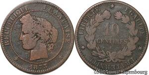 S7384 10 Centimes Ceres 1873 K Bordeaux ->Faire Offre