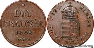 S7444 Ungarn Hungary Kreuzer Krajczár 1848 RDR Kreuzer 1848 SUP ->Make offer
