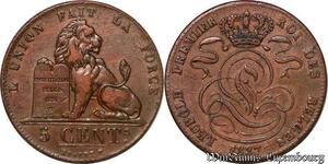 S7505 Belgium 5 Centimes 1837 Léopold -> Faire Offre