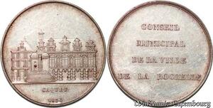 S7573 Jeton Conseil Municipal de la Ville La Rochelle Caquet 1836 Argent
