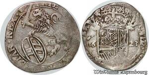 S7593 Artois Comté Philippe IV 1621-1640 AR escalin 1623 Anvers Argent