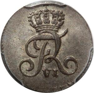 S7671 Rare Denmark 1 Skilling Rigsmønt 1809 MF Silver PCGS MS64 -&gt;Make offer