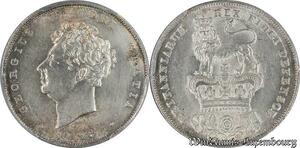 S7733 Rare Great Britain 6 Pence George IV 1826 PCGS AU Genuine Silver