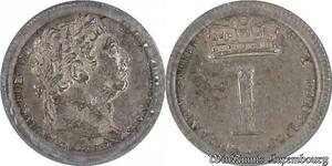 S7737 Great Britain Maundy Penny 1817 George III PCGS PL63 Prook Like Silver