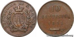 S7789 Italy 10 Centesimi Républica Di San Marino 1894 -> Make Offer