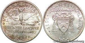 S7792 Italy Vatican 1978, 500 Lire Stato del la Citta del Vaticano FDC