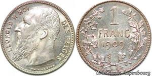 S7799 Belgium 1 FrancLéopold 1909 FDC ! Lustre ! -> Make Offer