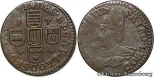 S7827 Liege Sede Vacante 1744 liard Bust of St. Lambert left ->Make offer