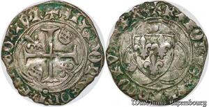 S7842 Charles 8 White to the crown St-Pourcain 11eme point coin superb