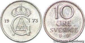 S7862 Suède Sweden 10 Ore Gustave VI 1973 FDC -> Make Offer