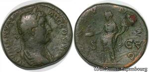 S4077 As Hadrianus Avg Cos III Rome 134-138 A IdentifI - Faire Offre