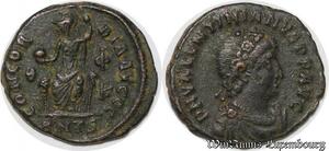 S4123 Valentinian II Nummus Antioch AD 375-392 D N P F Concordia SUP