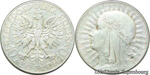 S2084 Poland Polska 10 Złotych Warszawa 1932 Silver ->Make offer