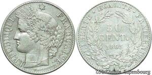 S2141 France 50 Centimes Cérès 1895 A Paris Argent Silver ->Faire Offre