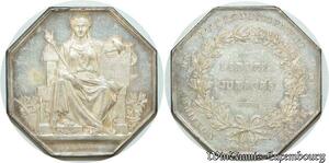 S2158 France Rare Jeton Notaires Fiducia Judices Aondt. Blaye Boel Argent