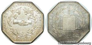 S2171 France Jeton Notaires Troyes Aube Barre 1823 Argent Silver SPL - Faire Offre