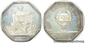 S2173 France Rare Jeton Notaires Compagnie Notaires Paris Silver SPL