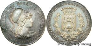 S2177 France Chambre Notaires Montdidier Loi du XXV Ventose An XI Silver FDC