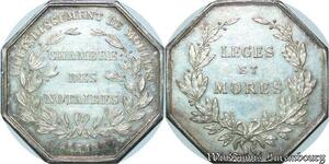 S2188 France Jeton Chambre Notaires Arrondt Moulins Allier Leges et Mores Argent