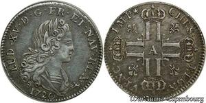 S2406 Rare France Petit Louis d'Argent Louis XV 1720 A Paris Argent Silver SUP