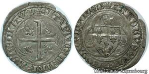 S2456 Rare France Blanc à la Couronne Charles VIII Tournai ->Faire Offre
