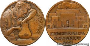 S2523 France Medal Céramique M. Delannoy Exp Inter Arts Techniques 1937 Delannoy