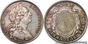 S2958 France Token Louis XV Comitia Burgundia Etats Bourgogne 1764 Silver FDC