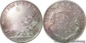 S2963 Rare France Jeton Louis XV Bourgogne Noris Dux Idem Solique 1722 Silver SPL FDC
