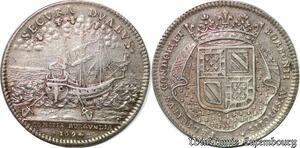S2970 France Token Louis XIV Secura Duabus Bourgogne Duc Bourbon 1694 Argent