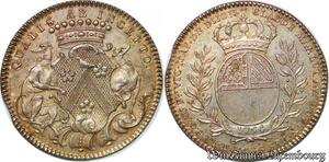 S2978 Rare France Jeton Token Louis XV Marlot Maire Dijon 1754 Argent