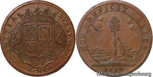 S2986 France Token Louis XIV Décès Henri Jules De Bourbon 5è Prince De Condé 1710