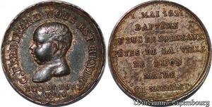 S3008 France Token 1er Mai Baptême Duc Bordeaux Morelet Maire Dijon 1821